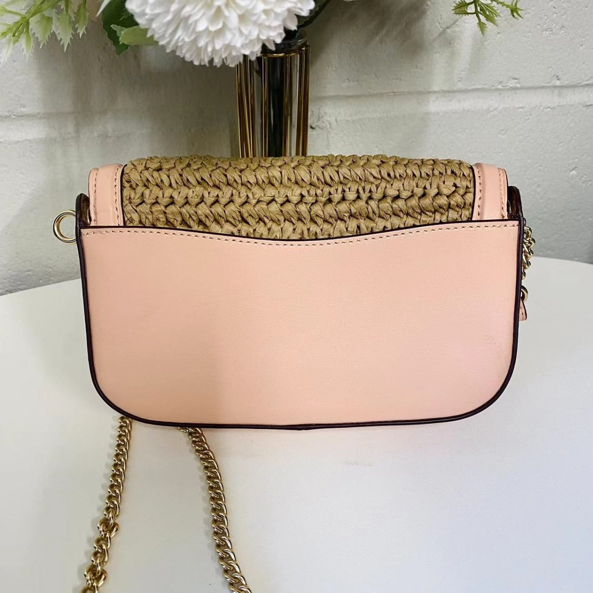Coach C9925 Kleo Crossbody In Gold/Natural/Faded Blush Coach C9925 Kleo Crossbody In Gold/Natural/Faded Blush